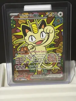 Meowth ex 121/088 SIR Special Illustration Rare Perfect Order ME03 Pokemon Card - Image 1