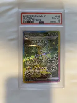 Pokemon Leafeon EX Prismatic Evolution Card 003/131 Japanese Gem Mint PSA 10 - Image 1
