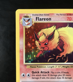 Pokemon TCG Flareon 03/64 Jungle Holo Rare Card English Unlimited 1999 LP - Image 2