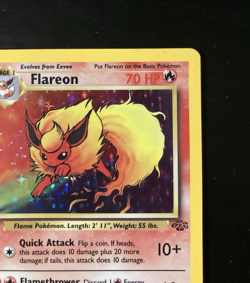 Pokemon TCG Flareon 03/64 Jungle Holo Rare Card English Unlimited 1999 LP - Image 3