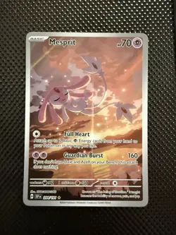 Pokemon Mesprit Surging Sparks Illustration Card 204/191 Rare - Image 1