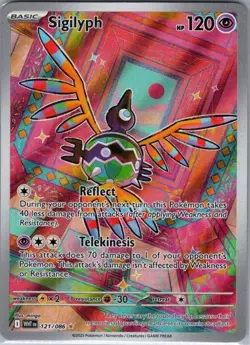 Sigilyph 121/086 SV: White Flare - Pokemon Card - NM - Image 1