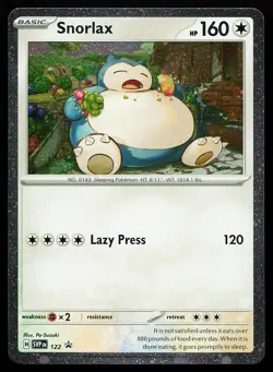 Snorlax 122 Holo Scarlet & Violet Promo Pokemon Card - Image 1
