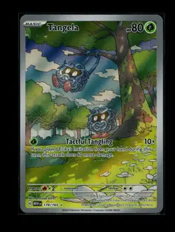 Pokemon TCG Tangela 178/165 SV: 151 Illustration Rare Holo Card NM - Image 1