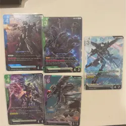 Gundam TCG Steel Requiem Lot of 6 Cards ALL LR ALL NM - Image 1