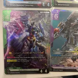 Gundam TCG Steel Requiem Lot of 6 Cards ALL LR ALL NM - Image 3