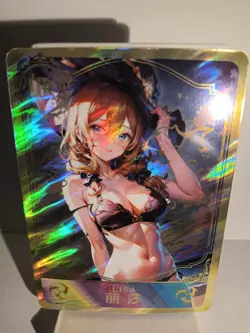 LISA GENSHIN IMPACT UR Holographic Custom Art Goddess Story Anime Card - Image 1