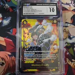 2025 ONE PIECE OP10-ROYAL BLOOD ALTERNATE ART #118 MONKEY D. LUFFY CGC 10 - Image 1