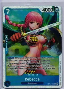 Rebecca Super Rare (SR) OP10-058 Royal Blood English Foil NM/M - Image 1