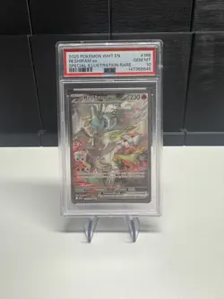 Pokemon TCG 166/086 Reshiram EX White Flare SIR PSA 10 - Image 1