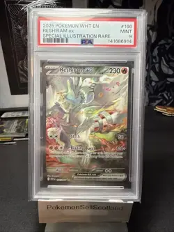 Pokemon TCG Reshiram EX White Flare Sir 166/086 PSA 9 Mint Condition ENGLISH!! - Image 1