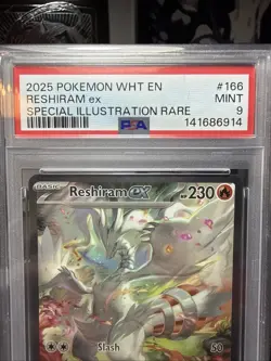 Pokemon TCG Reshiram EX White Flare Sir 166/086 PSA 9 Mint Condition ENGLISH!! - Image 2