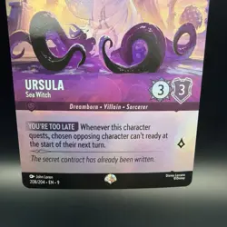 Ursula Sea Witch Epic Alternate Art Fabled Disney Lorcana 208/204 (B) - Image 3