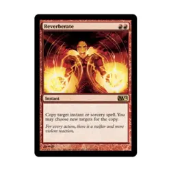 WOTC MtG M12 Reverberate (R) (Foil) EX - Image 1