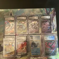 Lot of 8 Graded Pokemon Card slabs CGC - Image 1