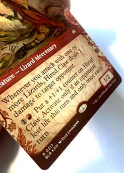 MTG Hired Claw (Showcase Foil) Bloomburrow 317 NM - Image 2