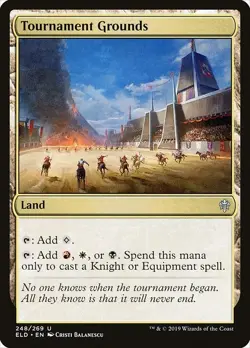 Tournament Grounds 4x FOIL ELD MTG Throne of Eldraine Uncommon MINT red wht blk - Image 1