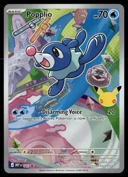 Popplio 045 Holo Promo ME: Mega Evolution Promo Pokemon NM - Image 1