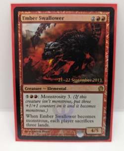 MTG Ember Swallower Theros Prerelease Promo Foil - NM - Image 1
