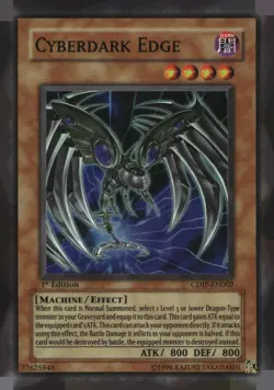 Cyberdark Edge CDIP-EN002 Super Rare Cyberdark Impact Yu-Gi-Oh 1st Edition LP - Image 1
