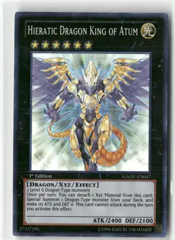 Hieratic Dragon King of Atum GAOV-EN047 Super Rare LP *Free Shipping on $5+ - Image 1