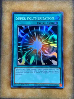 Yugioh Super Polymerization RA03-EN053 Super Rare 1st Ed NM - Image 1
