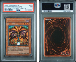 2002 YU-GI-OH! LOB-124 EXODIA THE FORBIDDEN ONE PSA 7 - Image 1