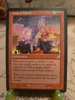 MTG Grip of Chaos Scourge Regular Rare LP - Image 1