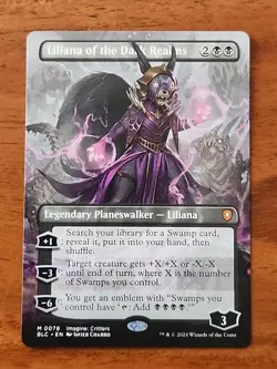 MTG Liliana of the Dark Realms (Borderless) Bloomburrow English Regular NM - Image 1