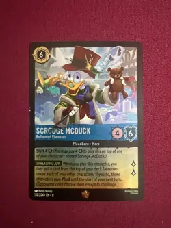Disney Lorcana Scrooge McDuck Reformed Ebenezer 152/204 Cold Foil Legendary - Image 1
