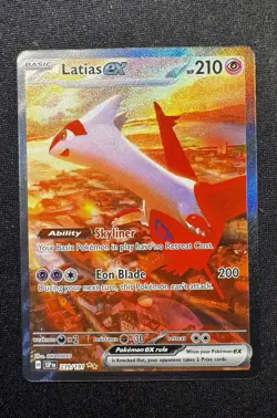 Pokemon Surging Sparks Latias EX 239/191 Special Illustration Rare SIR - Image 4