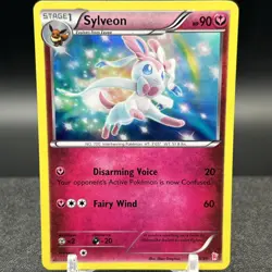 Sylveon 30/30 Holo Common XY Trainer Kit Sylveon & Noivern Pokemon Card - Image 1