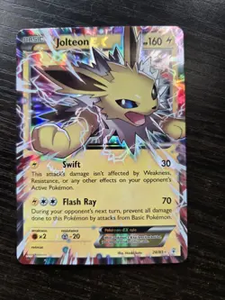 Pokemon Jolteon EX Full Art Holo Card 28/83 Ultra Rare - Image 1
