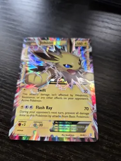 Pokemon Jolteon EX Full Art Holo Card 28/83 Ultra Rare - Image 2