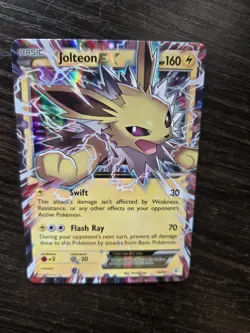 Pokemon Jolteon EX Full Art Holo Card 28/83 Ultra Rare - Image 3