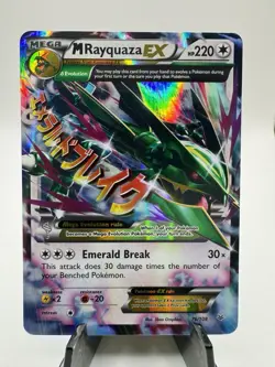 Pokemon M Rayquaza EX Roaring Skies Ultra Rare Holo Card 76/108 - Image 1