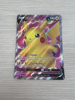Pokemon TCG Vivid Voltage Pikachu v 170/185 Full Art Ultra Rare Card - Image 1