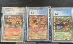 Graded Pokemon Card Lot, Charizard & Venusaur, CGC AGS - Image 1
