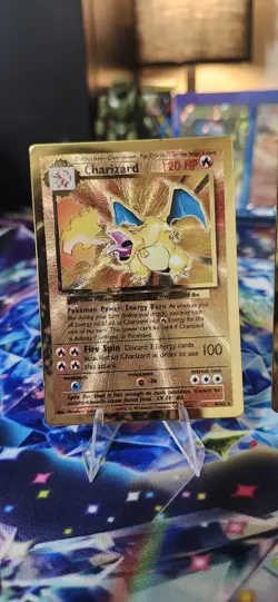Pokemon Celebrations Set of Gold MetalCards (Charizard 4/102, Pikachu 58/102) - Image 3
