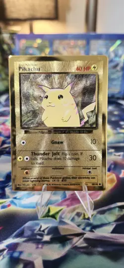 Pokemon Celebrations Set of Gold MetalCards (Charizard 4/102, Pikachu 58/102) - Image 5