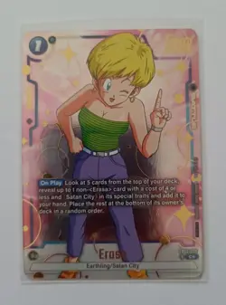 DBS Dragon Ball Fusion World FB03-028 Erasa Championship Pack Parallel ALT Card - Image 1