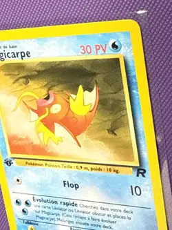 POKEMON MAGICARPE FRENCH 1ST EDITION CARD 47/82 TEAM ROCKET ORIGINAL OWNER - Image 5