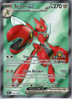 Scizor ex 195/162 SV05: Temporal Forces - Pokemon Card - NM - Image 1
