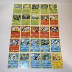 2021 Pokemon 25th Anniversary McDonalds Complete Set Non Holo Cards 1-25 Pikachu - Image 1