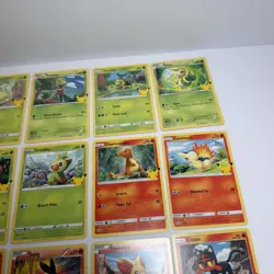 2021 Pokemon 25th Anniversary McDonalds Complete Set Non Holo Cards 1-25 Pikachu - Image 3