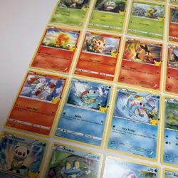 2021 Pokemon 25th Anniversary McDonalds Complete Set Non Holo Cards 1-25 Pikachu - Image 4