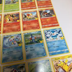 2021 Pokemon 25th Anniversary McDonalds Complete Set Non Holo Cards 1-25 Pikachu - Image 5
