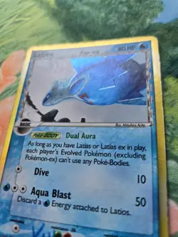 Latios d - EX13: Holon Phantoms (12/110) Holo Rare Pokemon Card DMG - Image 2