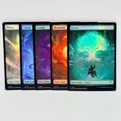 Set of 5x MTG Secrets of Strixhaven Foil Basic Land Set 5 Cards WUBRG - Image 2