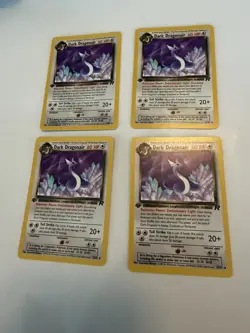 Pokemon Rocket 1st Edition Dark Dragonair NM/ LP LOT OF 4 Cards - Image 1